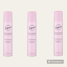 3 x Designer Fragrances Body Spray - Tu Est Belle Pink 100ml Girls Ladies 