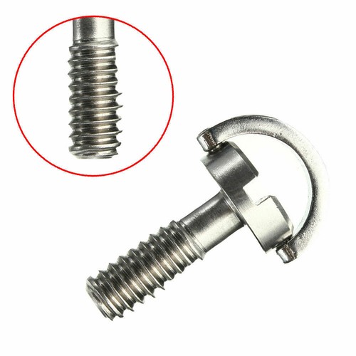 1pc 1/4" D-Ring Screw Stainless Steel For Camera Tripod Quick Release Plate Long - Picture 10 of 12