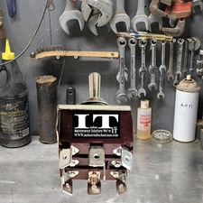 IndusTec E-TEN303 KN3C-303 9 .250 Pin TPDT Maintained 3 Position Toggle Switch