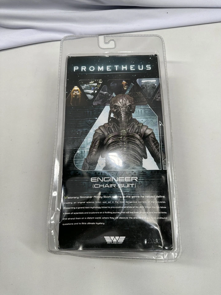 PROMETHEUS ENGINEER ACTION FIGURE CHAIR SUIT NECA REEL TOYS MOSC 8" 2012 RARE - Image 2 of 2