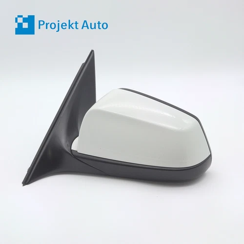 10-13 OEM BMW Left Mirror with Lane Change Warning 5 Series Alpine White 3 F10