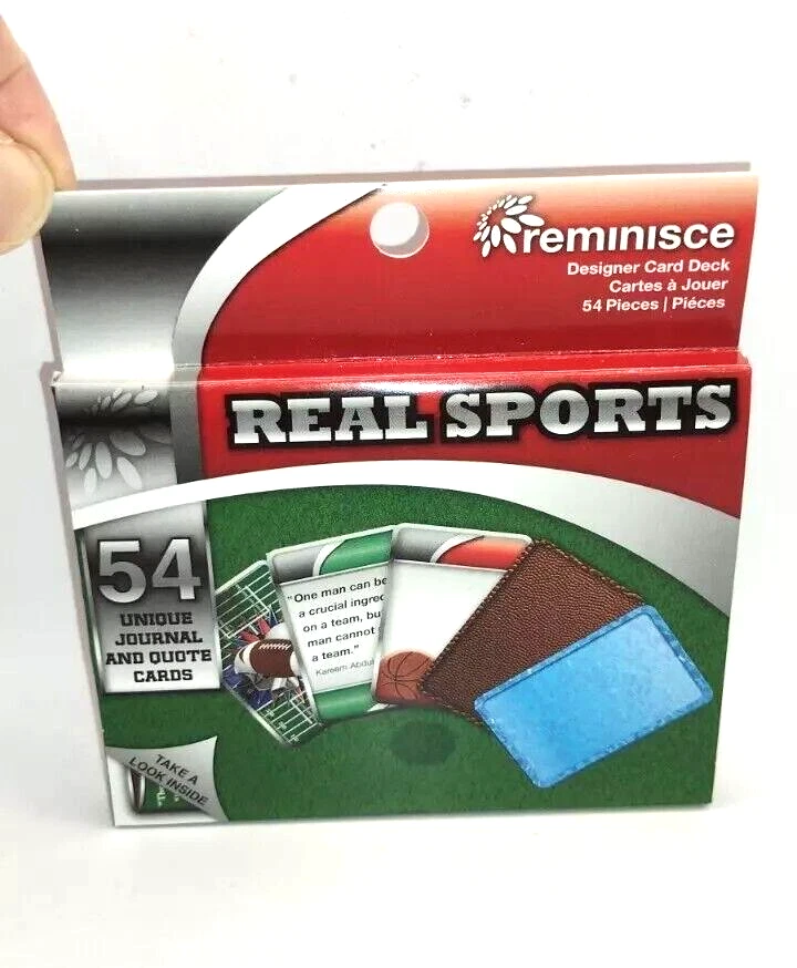 Diario deportivo real de reminiscencia y cartas de cotización 54 baraja de cartas de diseñador nueva en caja Foto 4 de 4