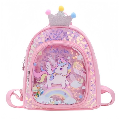 Girls Backpack Unicorn School Bag Waterproof Backpack (Pink/Purple) Unicorn Gift