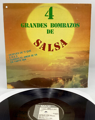 4 GRANDES BOMBAZOS DE SALSA (88  MAXI MEXICO VINYL LP) NM (rare modern salsa)