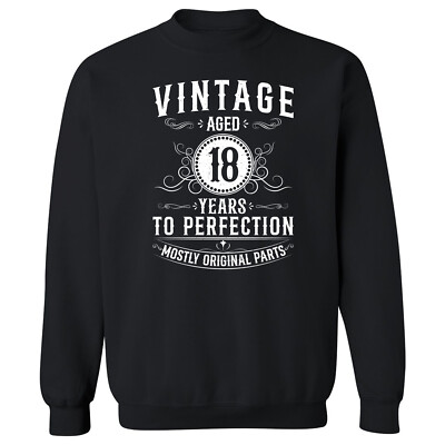 Birthday Gift 18 Years Of Perfection - Original Parts Unisex Crewneck Sweatshirt