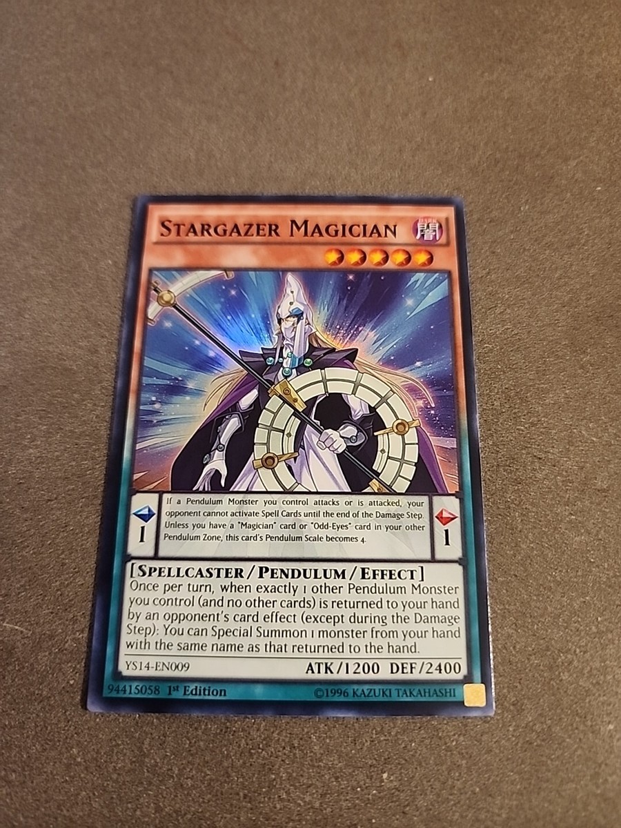Stargazer Magician - YS14-EN009- Super Rare - 1st Edition NM