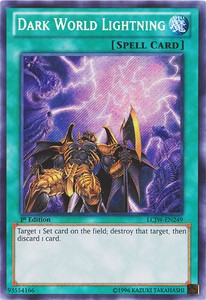 Dark World Lightning - LCJW-EN249 - Secret Rare - 1st Edition x3 - Near Mint