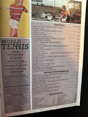 Vintage World Tennis Magazine Billie Jean King Cover Story