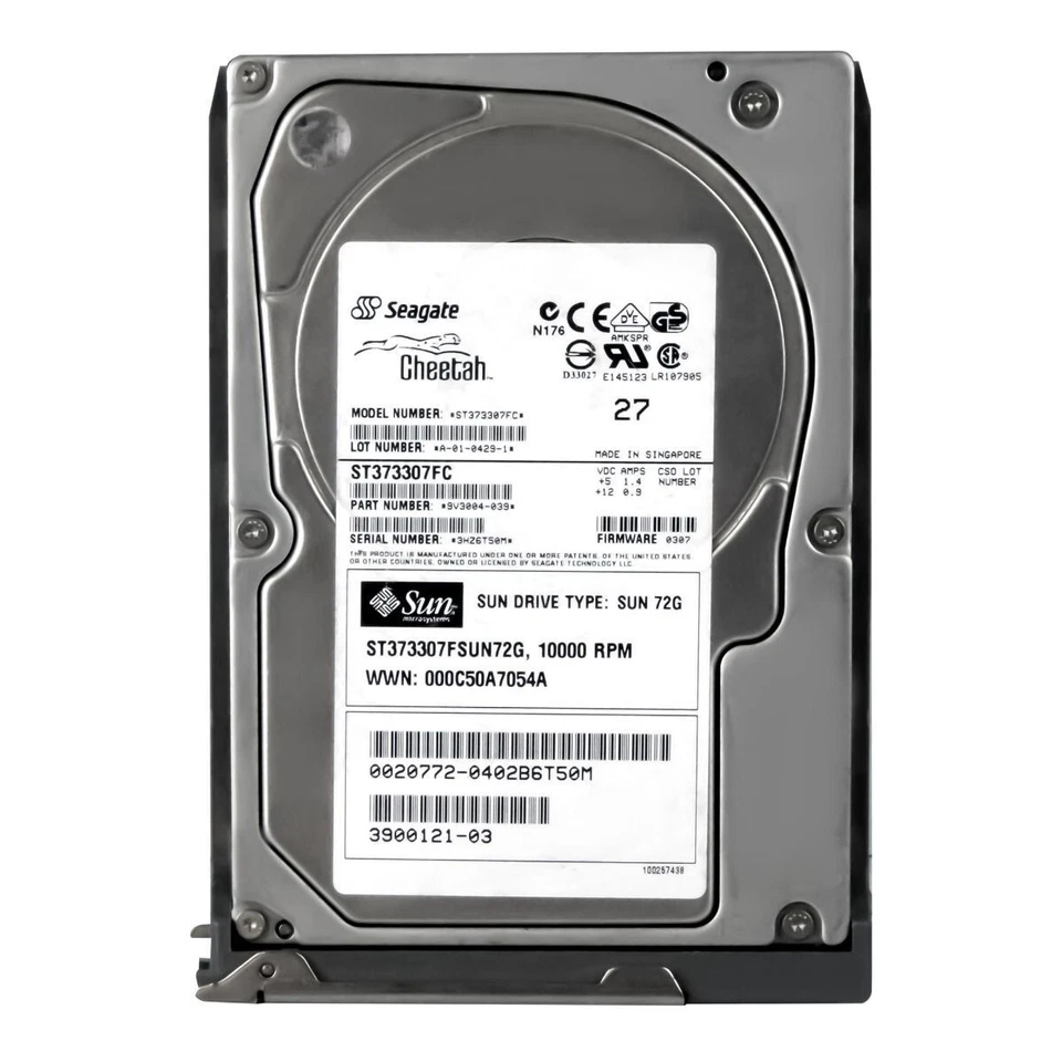 Hard Drive Sun 3900121-03 ST373307FSUN72G 73GB 10000U/Min 8MB FC 3.5'' Inch - Image 3 of 3