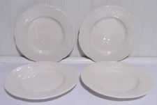 Pfaltzgraff   Filigree  White 9"  Luncheon Plates  Set of 4