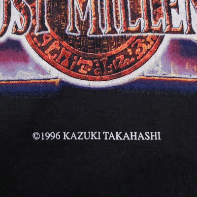 VTG YuGiOh Shirt Mens L Black GX The Lost Millenium Ancient Gear