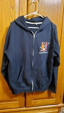 Hersheys Chocolate Navy Hoodie Zip Front, I Believe Its A Large