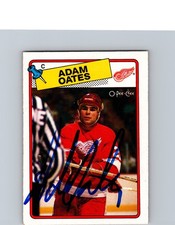 1988-89 O-Pee-Chee - Adam Oates #161 AUTO AUTOGRAPHED SIGNED