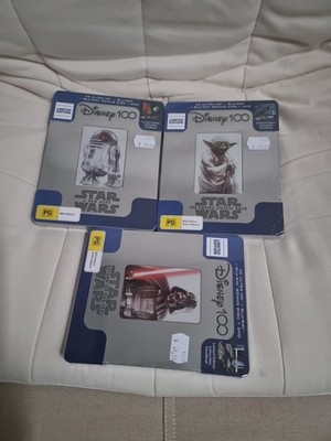 Star WARS 4-6 Disney 100 4k Steelbooks ovp