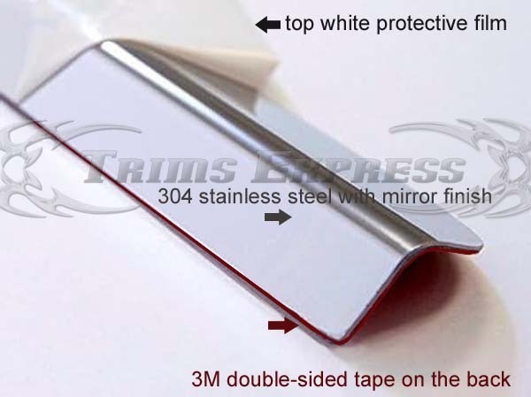 Trims Express Chrome Window Sill Trim – Chevy Avalanche 2000-2006 4pc Stainless Steel