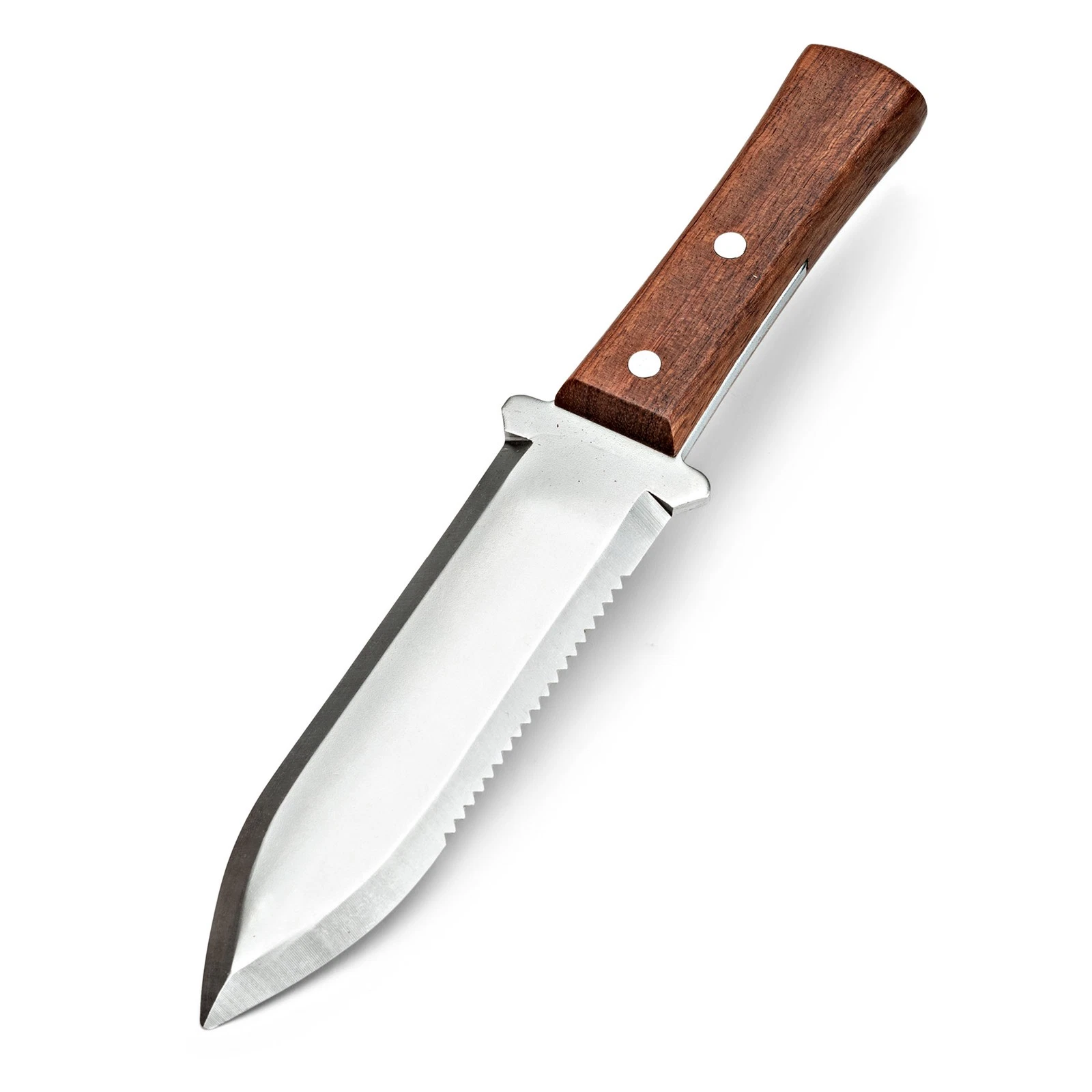 Hori Hori Garden Knife with 7.4” Double-Edged Serrated and Straight Edge Blades