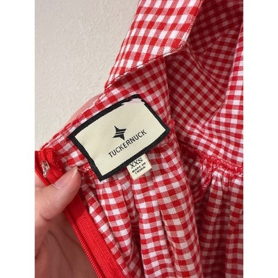 NWT Tuckernuck Women's Marcie Halter Dress Red Gingham Size XXS | eBay