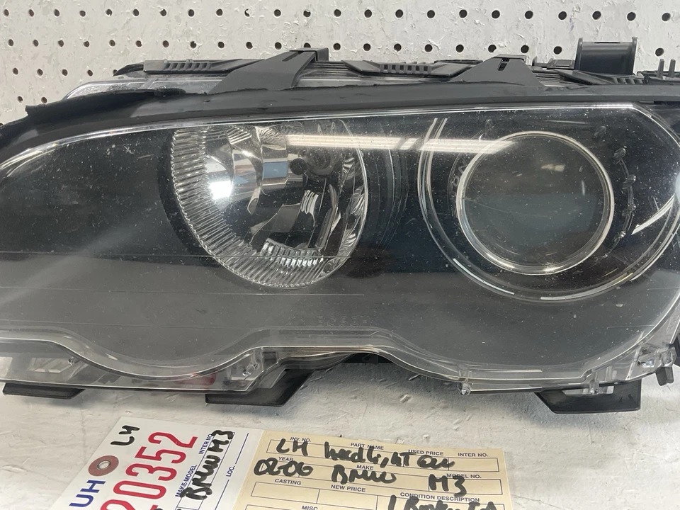 BMW SERIE 3 325ci 330ci M3 2002 2006 faro xenón lado izquierdo fabricante de equipos originales 1 pestaña rota Foto 3 de 4