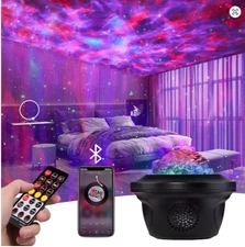 Galaxy Projector LED Starry Sky Aurora Nebula Night Light Bluetooth Music Lamp