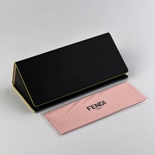 FENDI Original Eyeglasses/Sunglasses Case Cleaning Cloth Black Pink - NEW