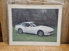 Porsche 944 Poster Print VTG Power Graphics NOS 20”x16” Rare HTF!!!