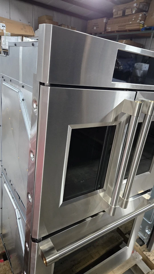 Monograma ZTDX1FPSNSS 30 polegadas de largura 10 pés cúbicos Pés Forno elétrico duplo de porta francesa - Imagem 2 de 4