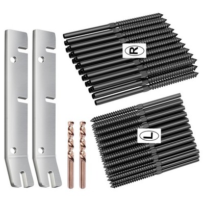 T316 Stainless Steel Black Swage Lag Screws Wood Posts Cable Railing 60 Pack