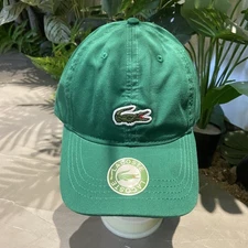 LACOSTE Embroidery Men's Casual Sports Adjustable Baseball Cap Hat New Green