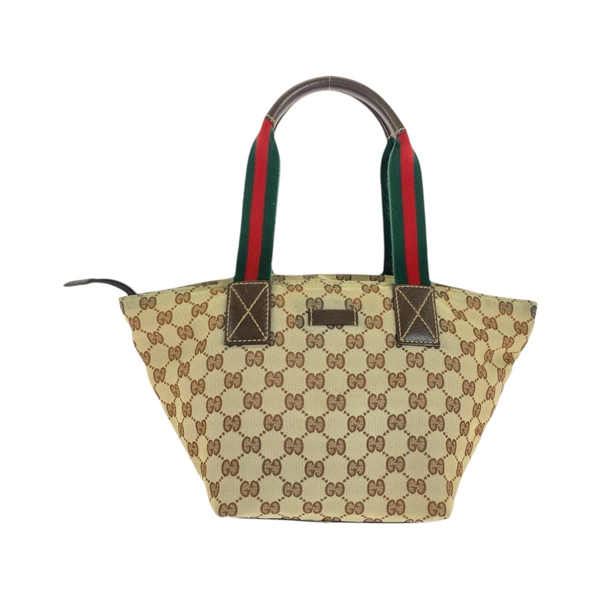 Sac fourre tout Beauty GUCCI Sherry Line marron beige GG toile cuir 131228 épaule