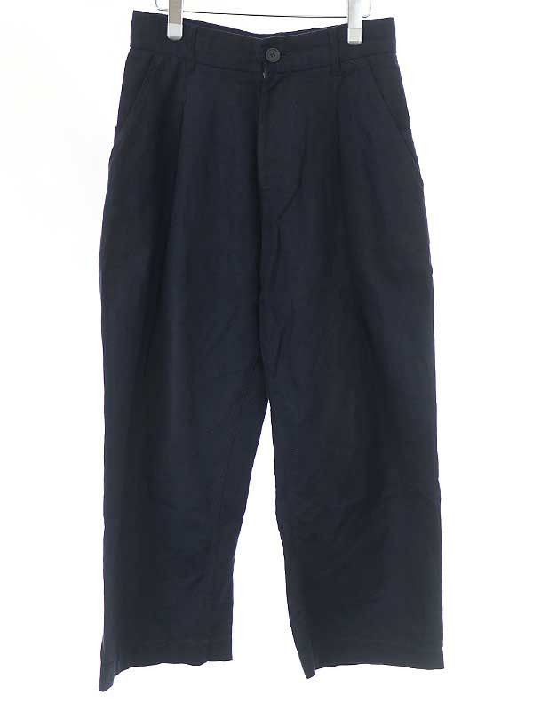 Men's Studio Nicholson Blake Cotton Linen Volume Pants Dark Men's Studio Nicholson Blake Cotton Linen Volume Pants Dark