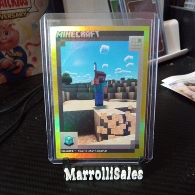 2024 Panini Minecraft Glass /99 Gold Prizm #76 Crafting Chronicles