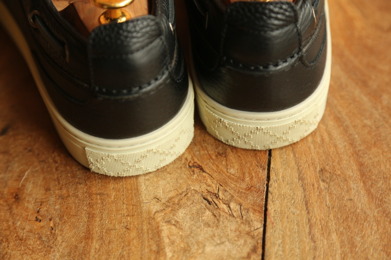 Gucci Black Leather Trainers Boat Shoes Men's UK 7 G US 8 EU 41 thumbnail 8