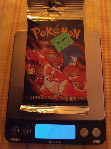 Heavy Pokemon Base Set Factory Sealed Booster Pack  21.15 Grams Auction