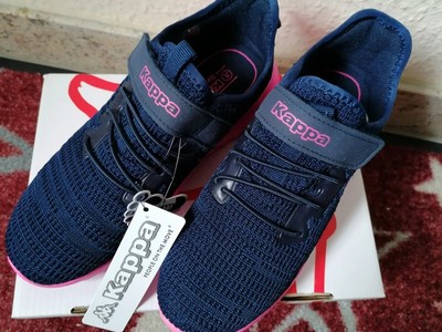 Kappa Capilot BC K Mädchen Slipper Klett Schuh navy pink Gr. 34 Neu Mit Etikett