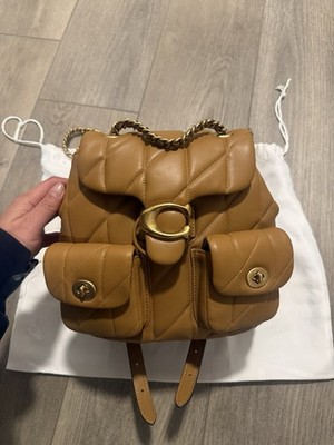 Coach Brown Quilted Leather Tabby Backpack