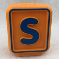 Vtech Sit-to-Stand Alphabet Train Replacement Alphabet Block - Orange Letter S