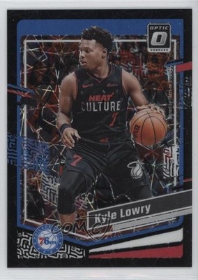 2023-24 Panini Donruss Optic Black Velocity Prizm 7/39 Kyle Lowry #130 1oq2