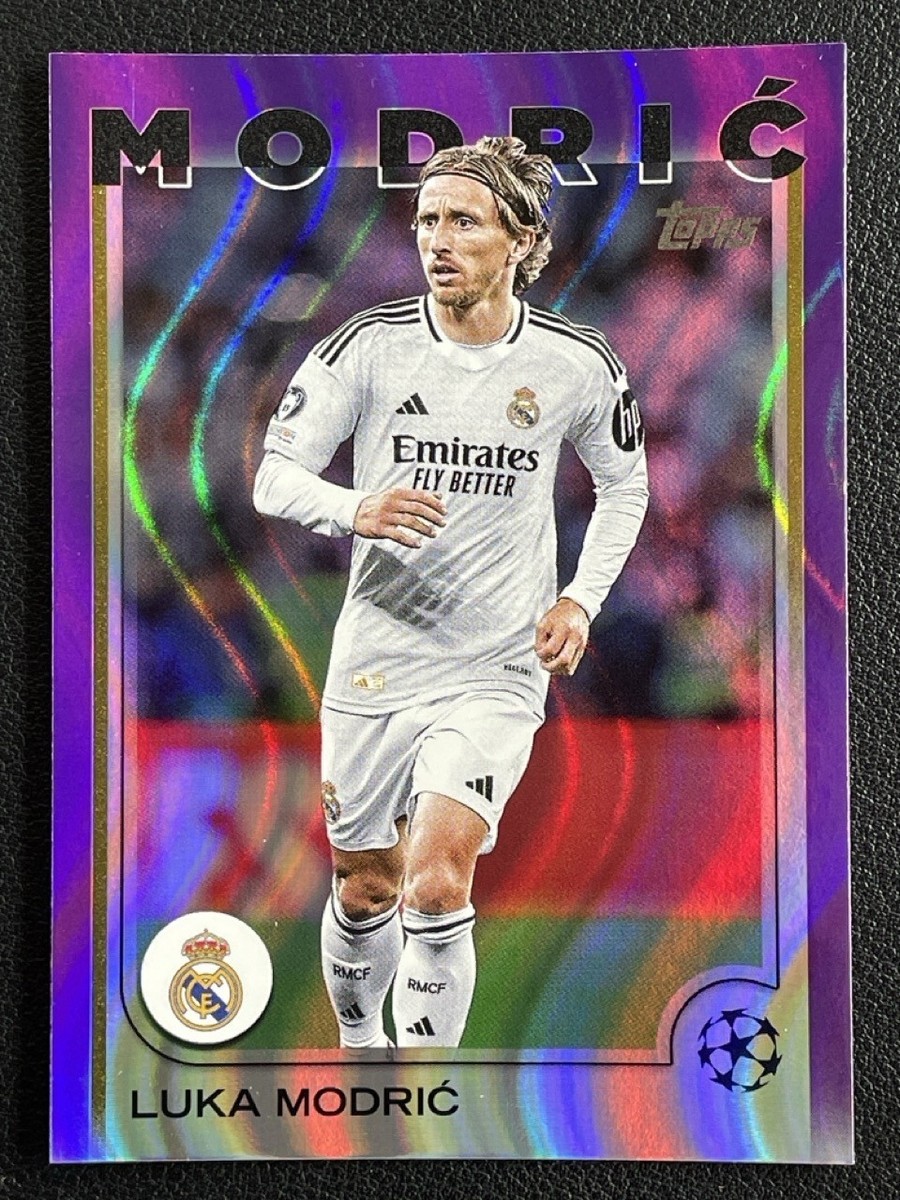 Luka Modric 2024-25 Topps Ucc Purple FlowFractor #149 | eBay