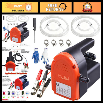 12V 100W Oil Change Pump Extractor Diesel Fluid Transfer Pump Marine Electric