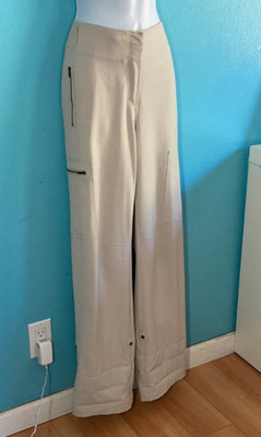 Chico's Cream Colored Utility Roll Up Pants Size 1.5 M/10 Casual Sportswear