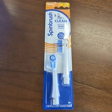 Spinbrush Pro Clean Replacement Brush Heads Soft Bristles 2-Pack