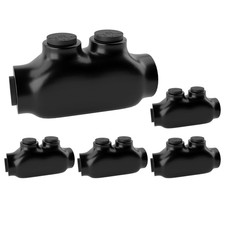 2 Port Insulated Wire Connectors Black Splice Connector 2-14 AWG Multi Cable Con