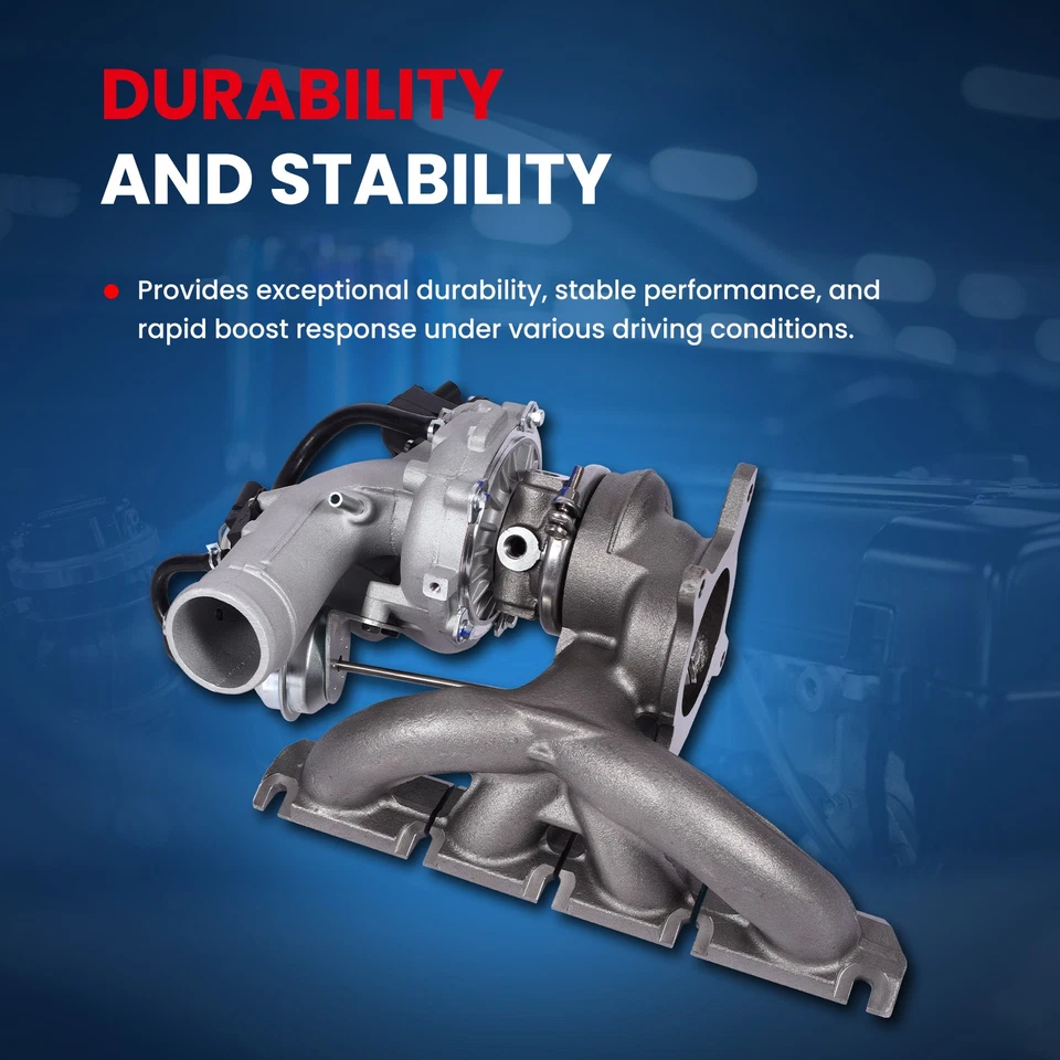 Turbocompresor para Audi A3 Q3 TT VW Beetle CC Jetta Passat Eos GTI Tiguan 2,0 L GAS Foto 2 de 4