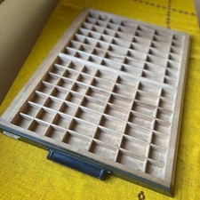 Vintage Letterpress Printers Tray #157