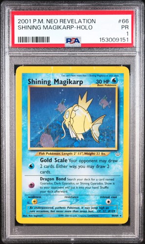 Shining Magikarp (Unlimited) graded PSA 1 for sale on eBay
