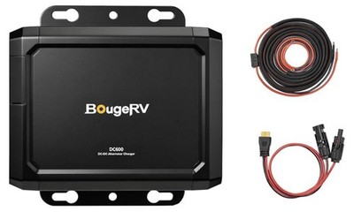BougeRV 600W Car Alternator Charger 6X Faster 12V/ 24V DC for Power Stations