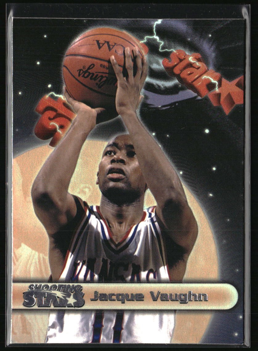 1997 Wheels Rookie Thunder #SS6 Jacque Vaughn Shooting Stars