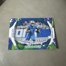 David Montgomery 2024 Panini Rookies & Stars Artistry In Motion Detroit Lions