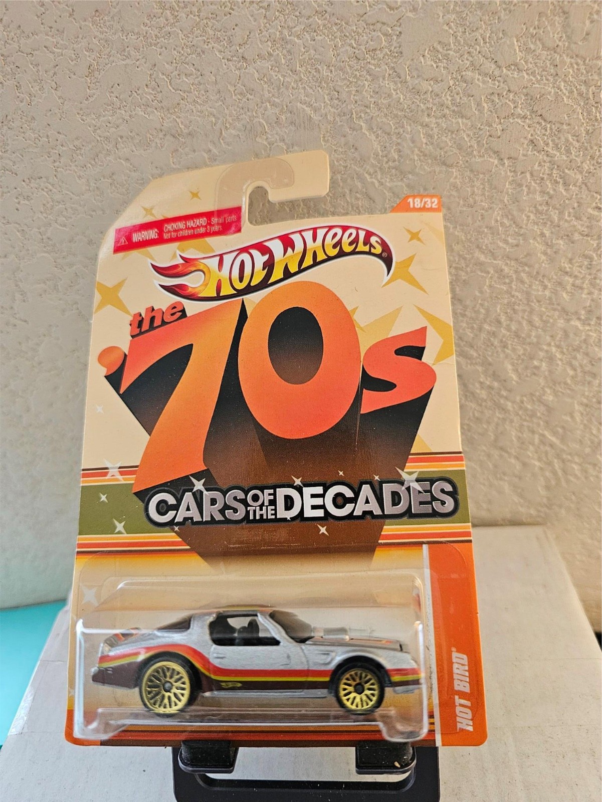 Hot Wheels The 70's - Cars of the Decades - Silver Hot Bird #18 - 2010 F13