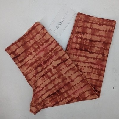 NWT ATHLETA Leggings Womens 1X Pink Elation Printed Capri Leggings Activewear